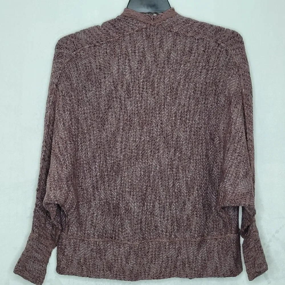 ‎Free People Mauve Knit Open Cardigan Size XS